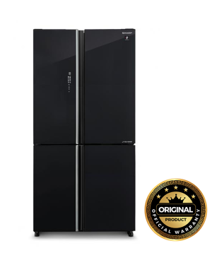 Sharp 639 Liters 4-Door Refrigerator | SJ-VX88PG-BK - Black