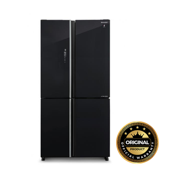 Sharp 639 Liters 4-Door Refrigerator | SJ-VX88PG-BK - Black