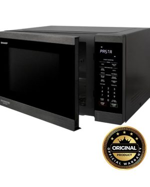 Sharp 34 Liter Solo Inverter Microwave Oven | R-395E (BS) - Black Stainless Steel